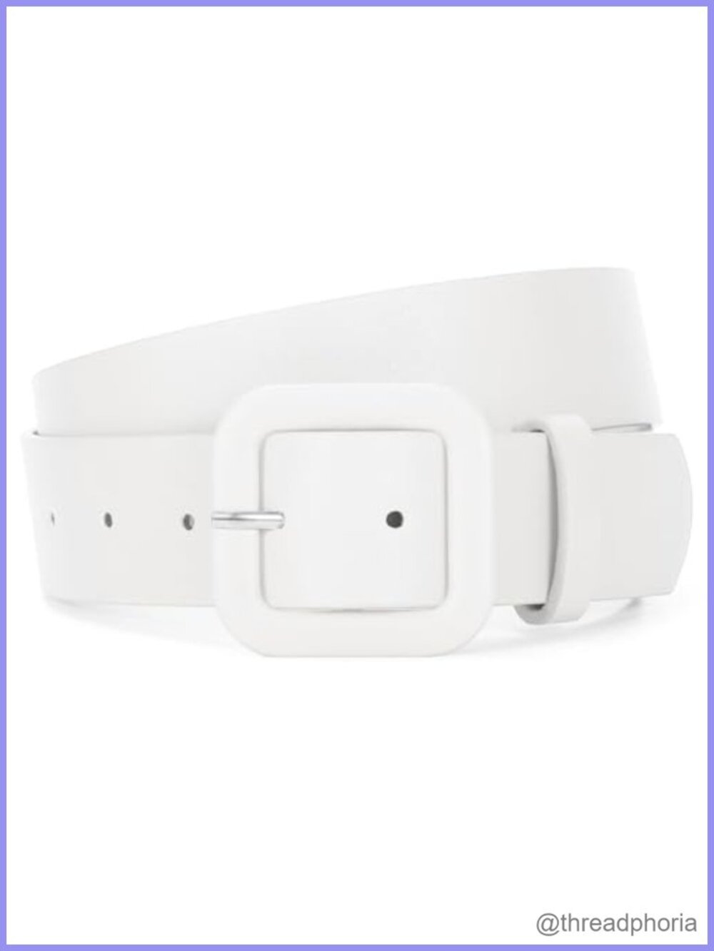 Women PU Leather Belt Square Buckle Adjustable Waist Belt for Jeans Pants